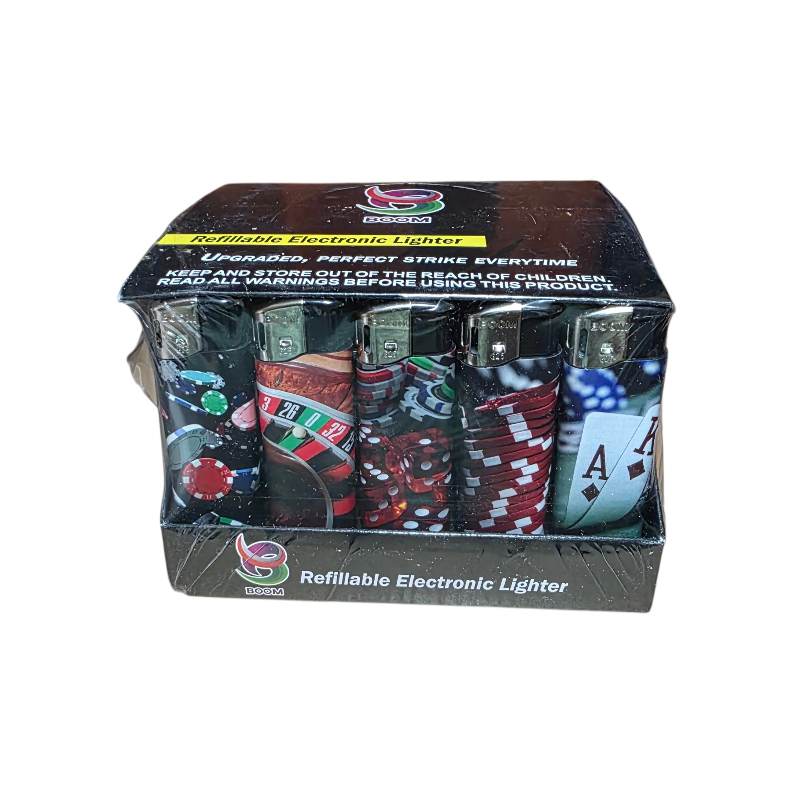 Boom Gas Lighters - Casino (50 Pack)