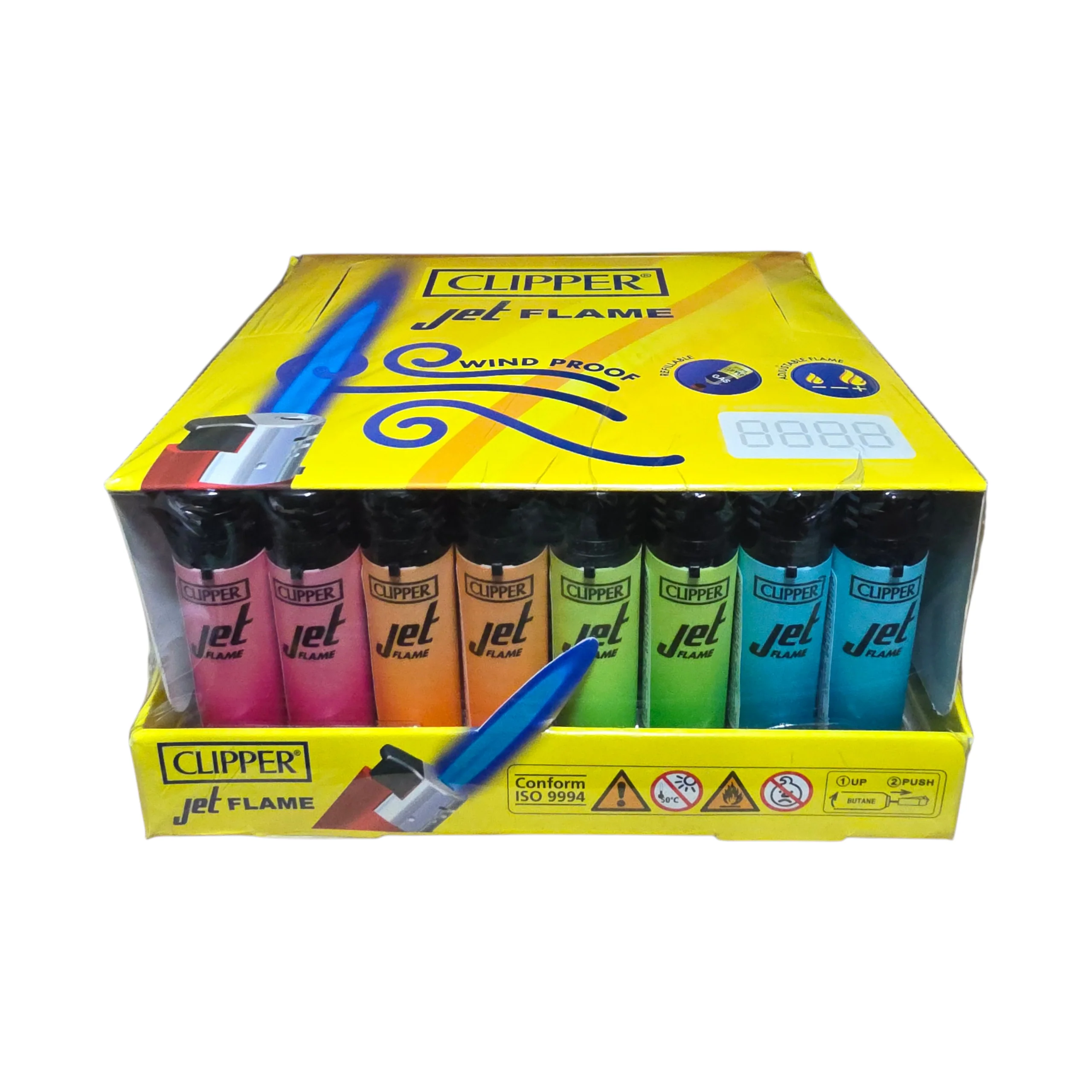 Clipper Jet Lighter - Metallic Gradient (Tray of 48) - Image 2